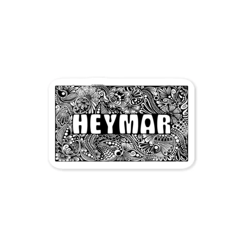  HEYMARロゴ　黒 ステッカー