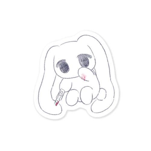 しんどみうさぎちゃん　another Sticker