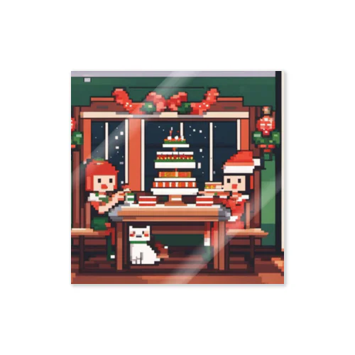 クリスマスパーティ　ドット絵 Sticker