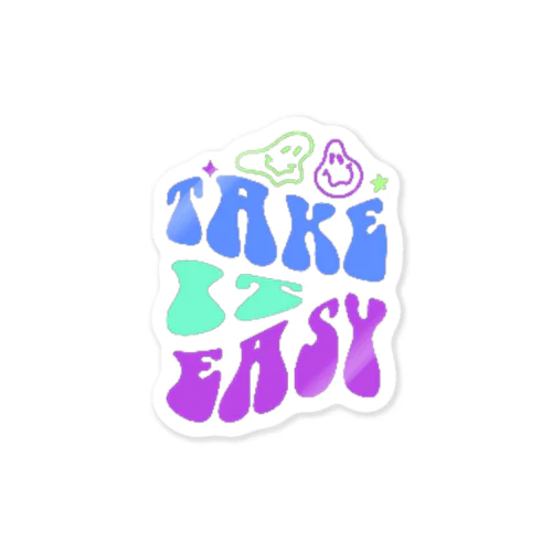 🌟 Take It Easy Apparel & Goods 🌟 ステッカー