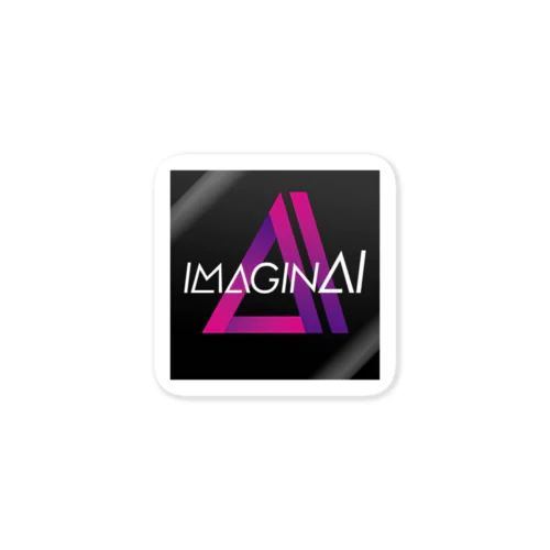 imaginAI　公式ロゴ ステッカー