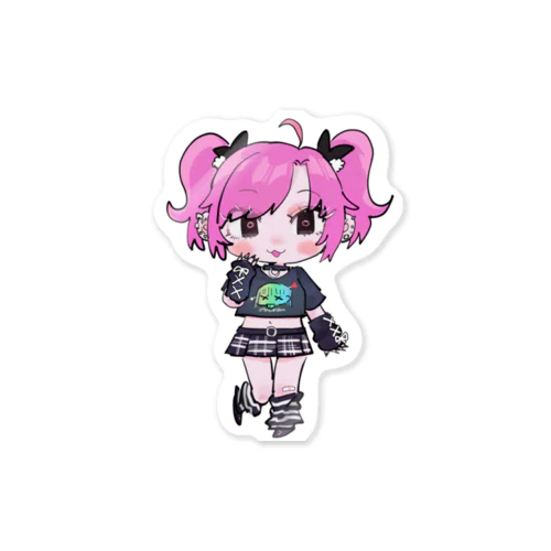 派手髪ピンクちゃん Sticker