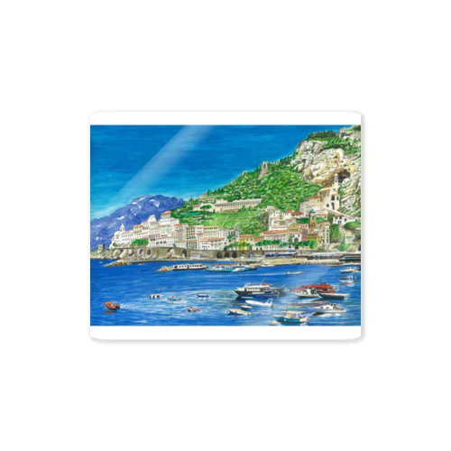 イタリアの港の風景 Sticker