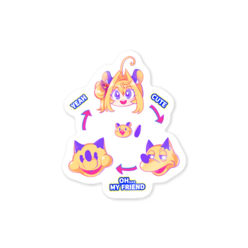 キミちゃんフレンズ Sticker