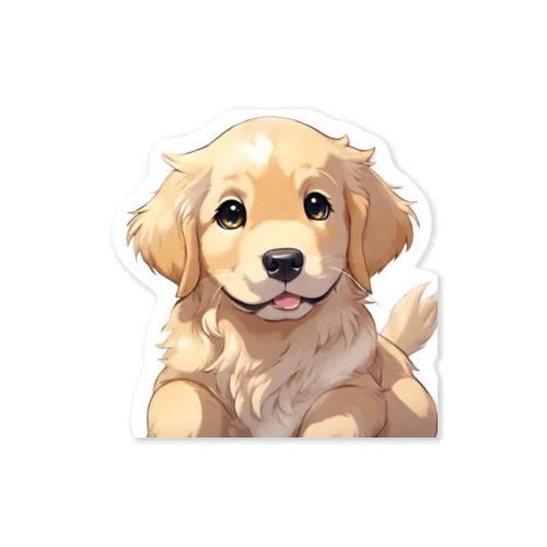 子犬のゴールデンレトリバー Sticker