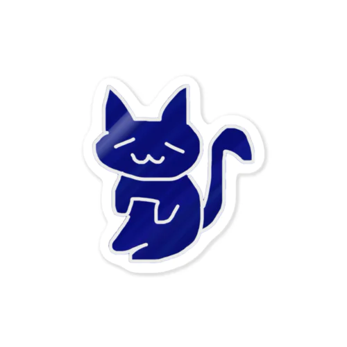 青い猫 Sticker