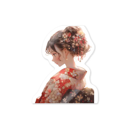 Crypto Batches#23和服の美女 Sticker