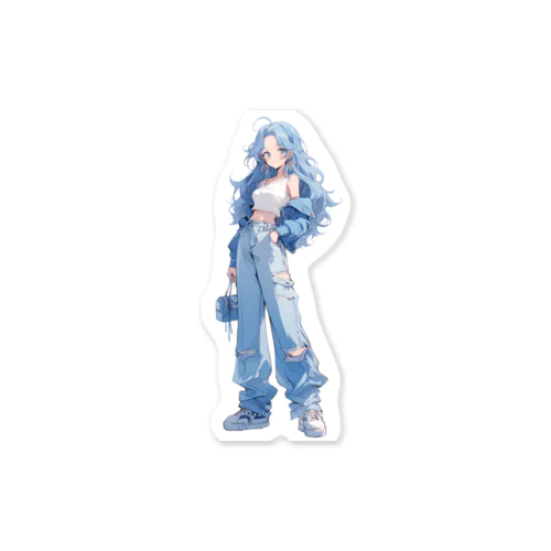 Pastel Girls "Blue" Sticker