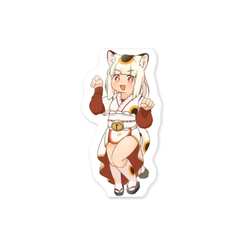 まねこグッズ（立ち絵） Sticker