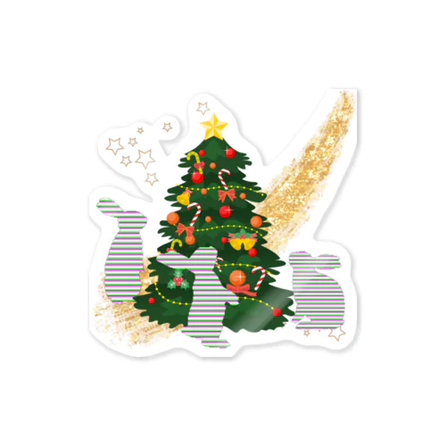 うさのクリスマス Sticker