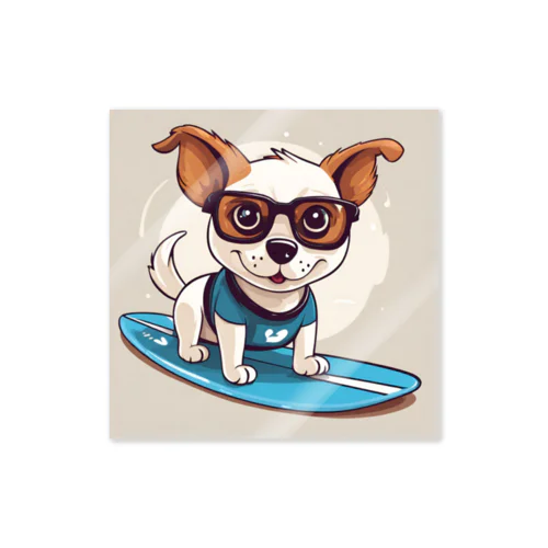 サーフィン犬 Sticker