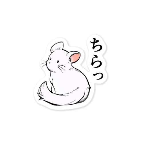 チラチラするチンチラ Sticker