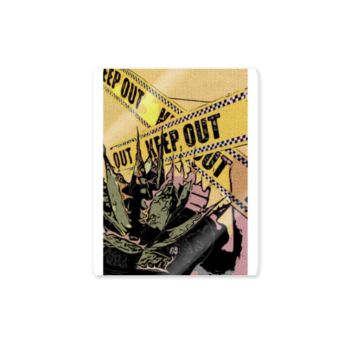 keep out Sticker