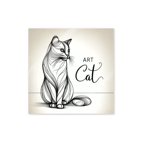 art cat Sticker