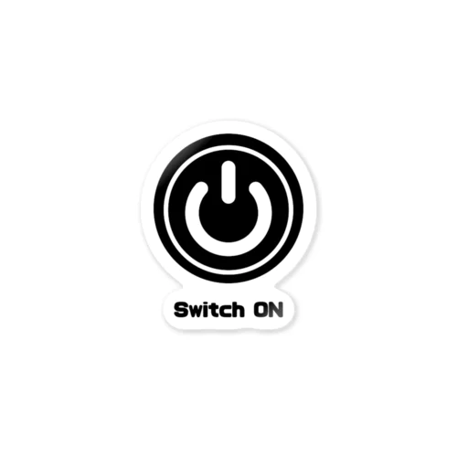 Switch ON Tシャツ Sticker