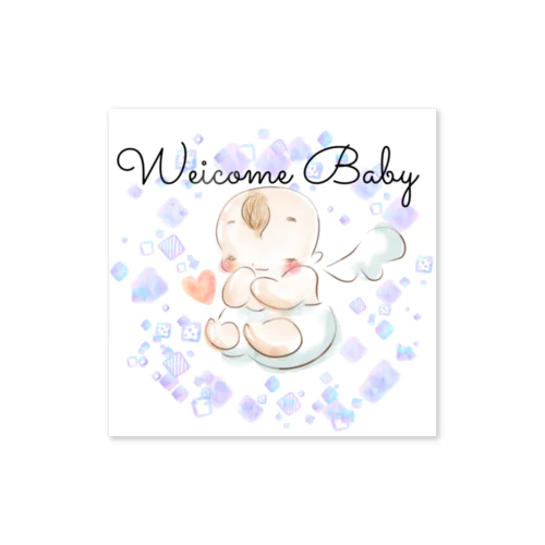 Welcome Baby Sticker