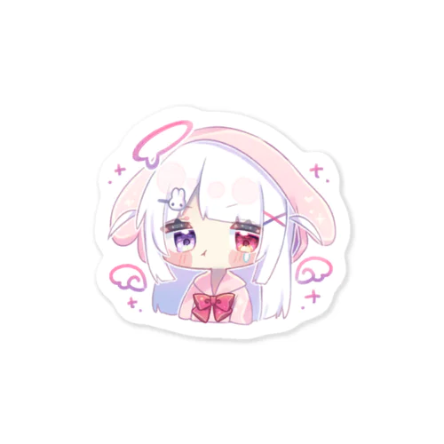 うさ耳パーカーちゃん(おこ) Sticker