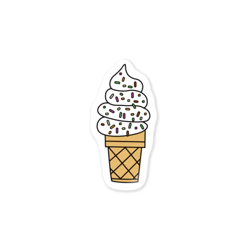ソフトクリーム（カラースプレー） Sticker