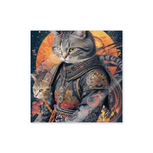 「霊猫神威：無双の猫武神の栄光」 ステッカー