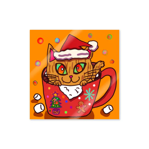 クリスマスにゃんこ Sticker