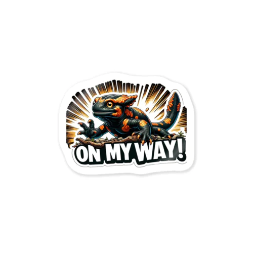 ファイヤーサラマンダー”On My Way !” ステッカー