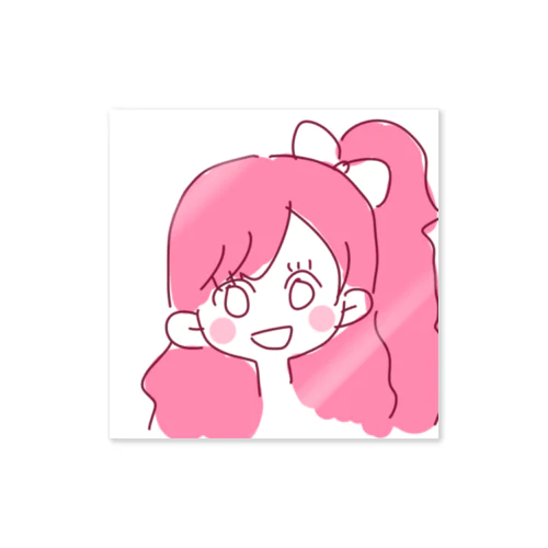 らくがきりかちゃん Sticker