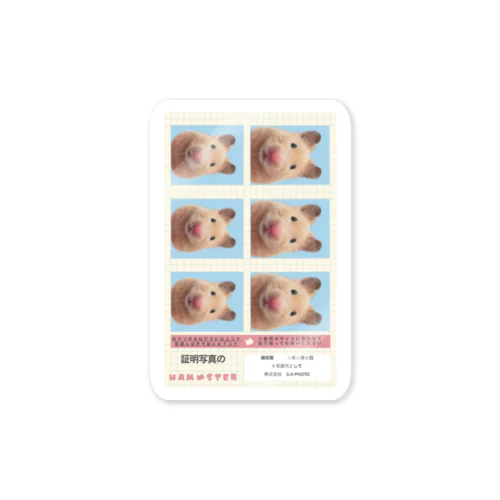 ハムスター証明写真【縦】 Sticker