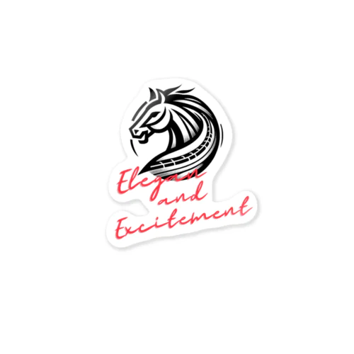 Elegance and Excitement ステッカー