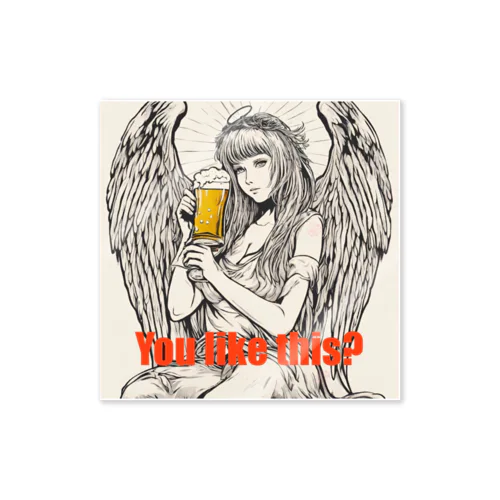 Angel beer ステッカー