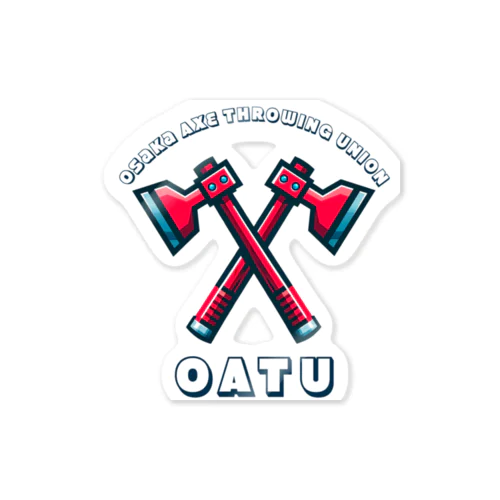 Osaka Axe Throwing Union（白文字） ステッカー