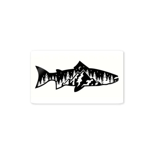 山？　魚？ Sticker