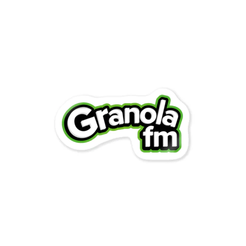 granola fm green Sticker