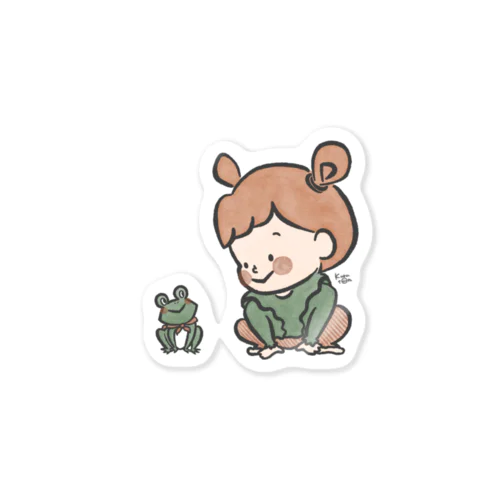 すーちゃんとかえるくん Sticker