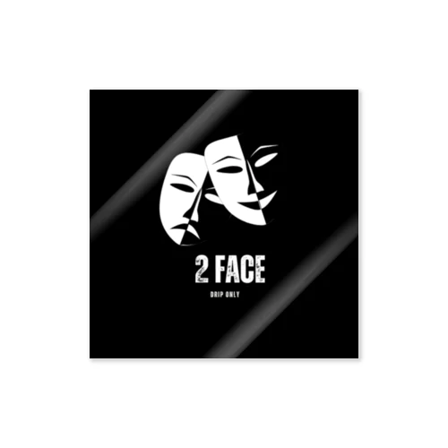 2face iphone case Sticker