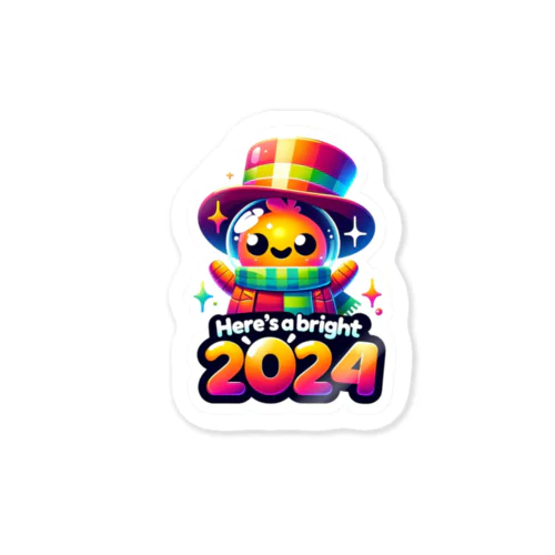 Here's to a Bright 2024! Sticker