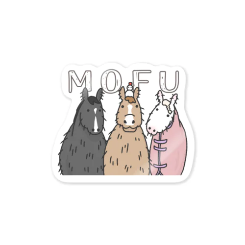 冬毛のお馬さん(MOFU小物) Sticker