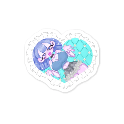 「 SAH Blue-Girl♡」 Sticker