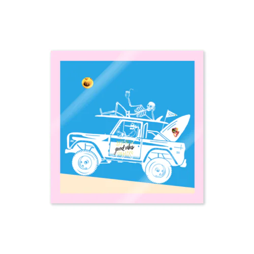 BEACH４ Sticker