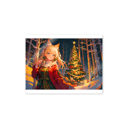 Christmas Journey　〜家族や友達と分かち合う聖なる夜の旅〜　No.4「狐だって待ち遠しい」 Sticker