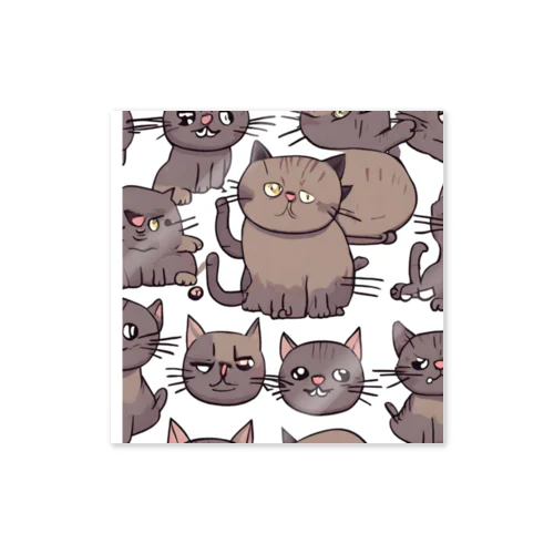 ブサかわ猫のリベンジ Sticker
