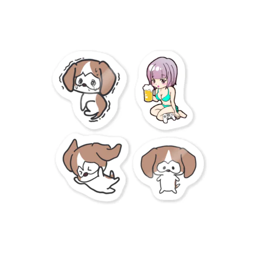 はちcocoちゃんとやっつん Sticker