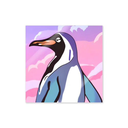 お茶目なペンギン Sticker