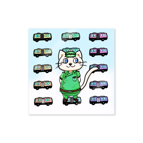 nekomaru.制服背景アリ Sticker