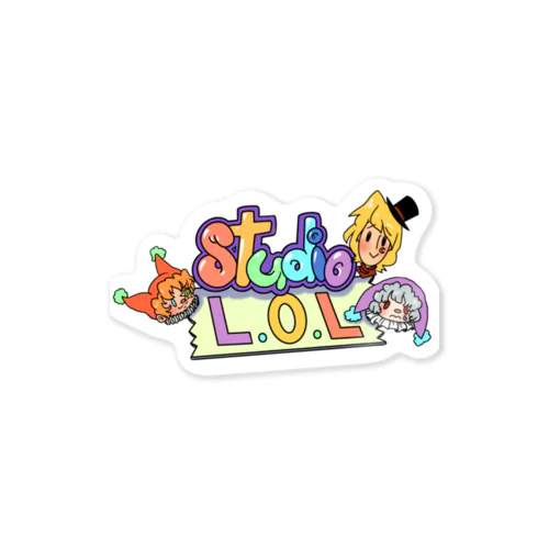 Studio L.O.L カラフルロゴ Sticker