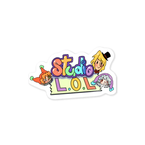 Studio L.O.L カラフルロゴ ステッカー