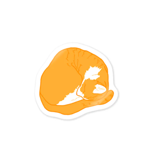 茶白猫　Zzz Sticker