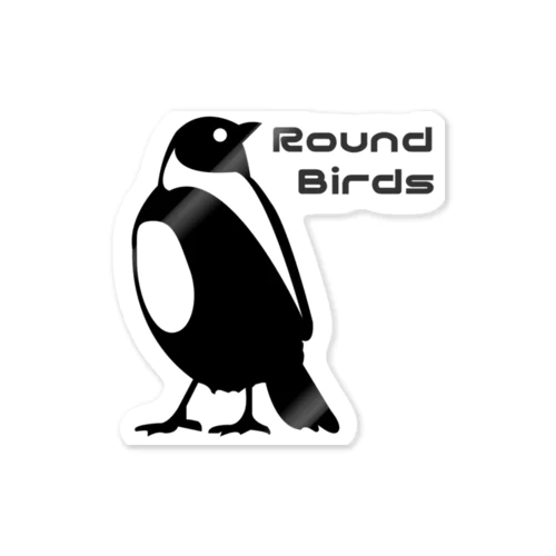 Round-Birds logo.ver 스티커