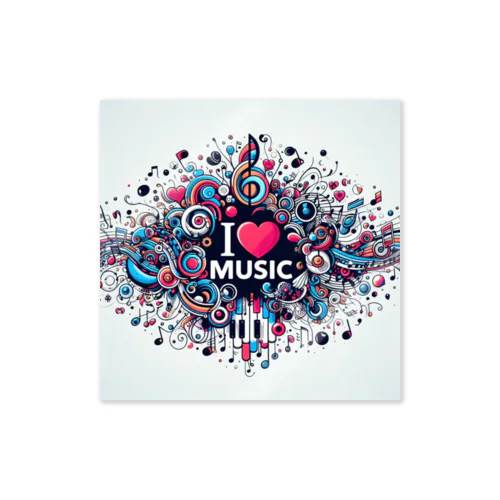 I love music. Sticker