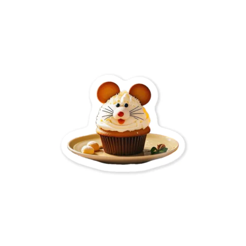 mouseカップケーキ ステッカー