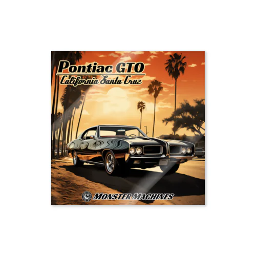 Pontiac GTO  California Santa Cruz モンスターマシーン ステッカー